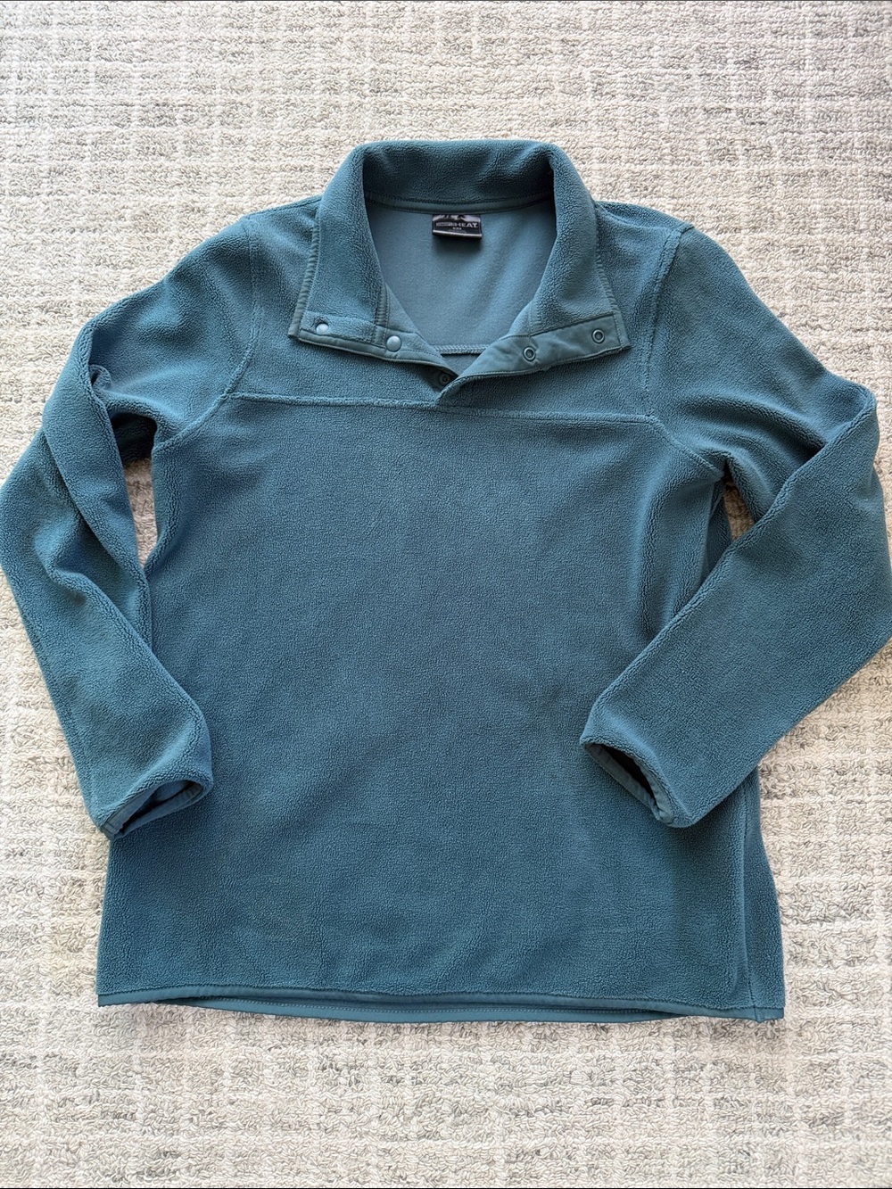 32 Degrees fleece long sleeve shirt- xs teal